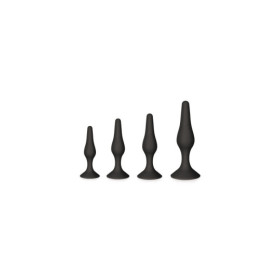 Coffret 4 plugs plaisir anal noirs 